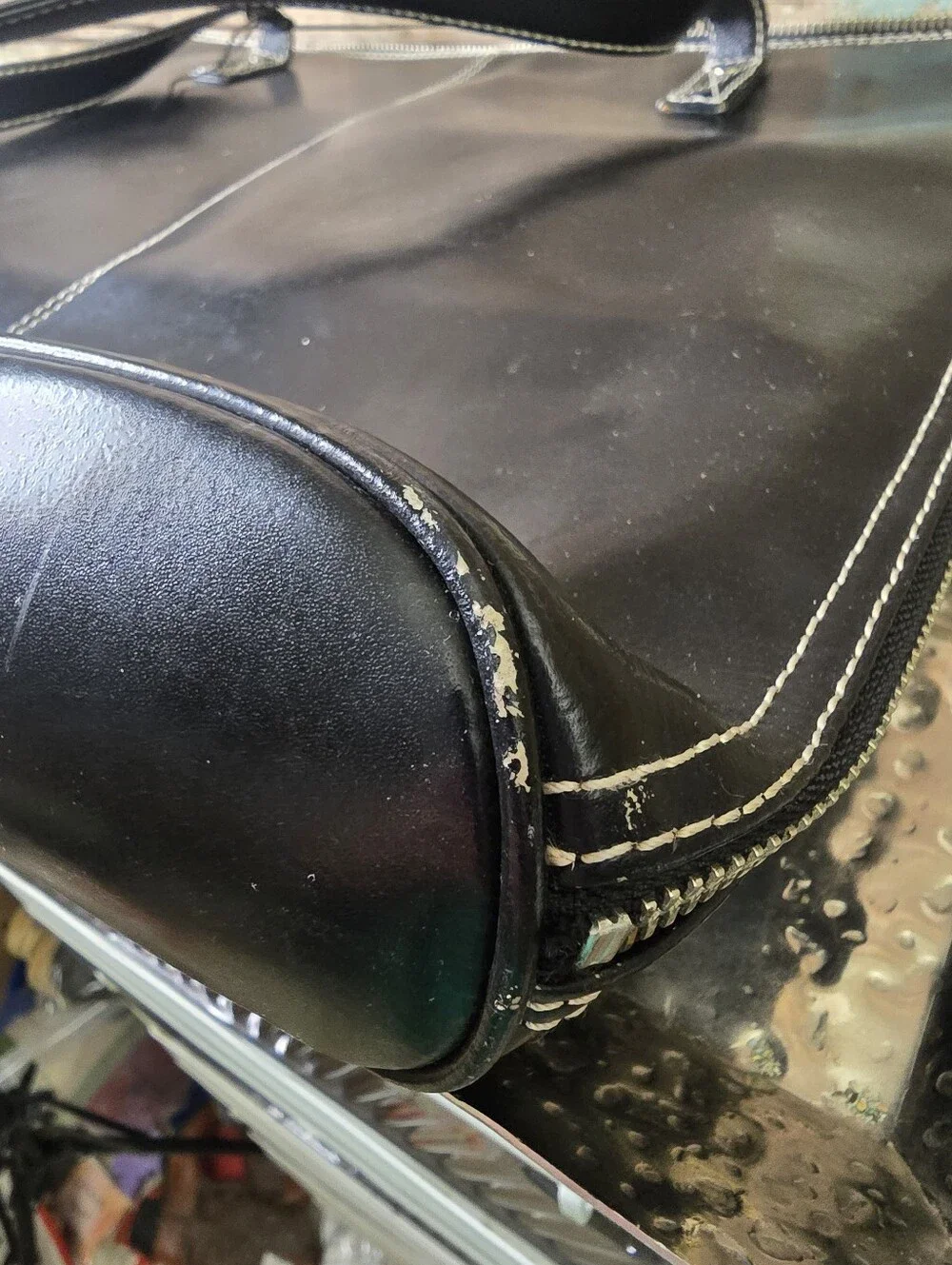 Wilsons Leather Black Leather Laptop Tote Business Briefcase Work Bag